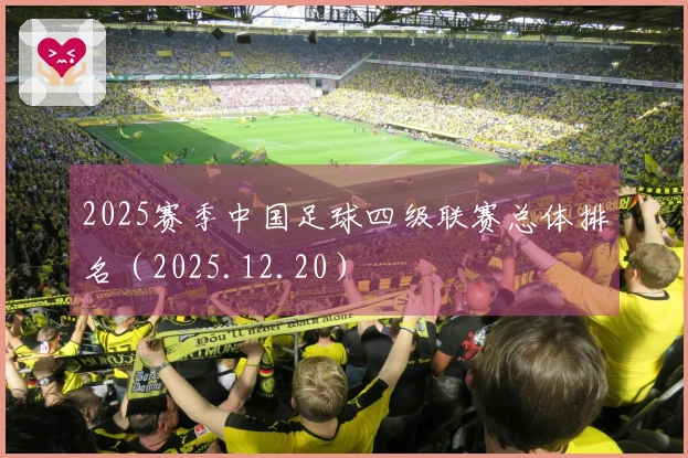 2025赛季中国足球四级联赛总体排名（2025.12.20）